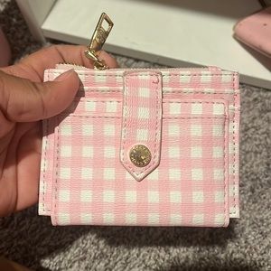 Steve Madden Gingham card holder
